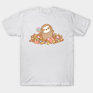 Cute Candy Sloth T-Shirt